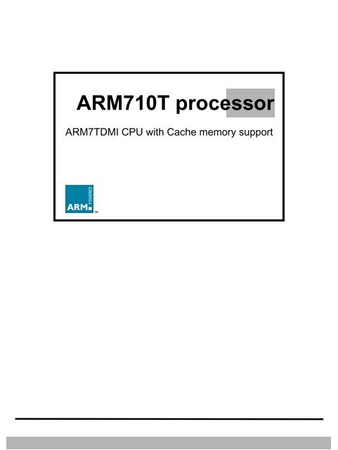 ARM710T processor