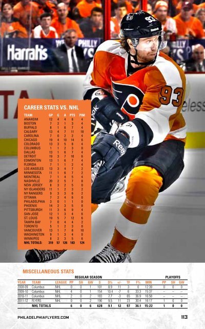 flyers media guide - Philadelphia Flyers