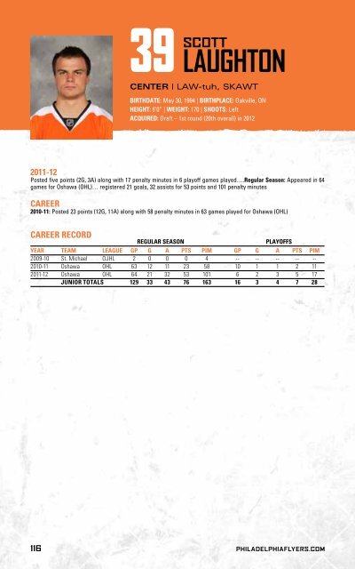 flyers media guide - Philadelphia Flyers