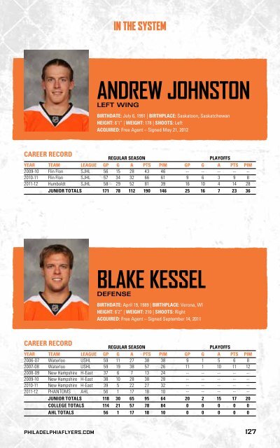 flyers media guide - Philadelphia Flyers