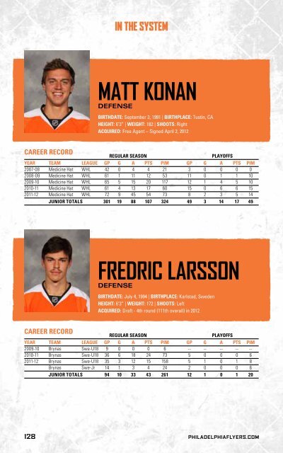 flyers media guide - Philadelphia Flyers