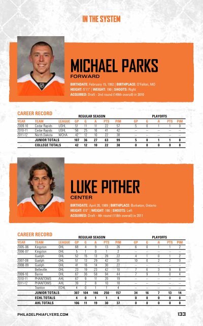 flyers media guide - Philadelphia Flyers