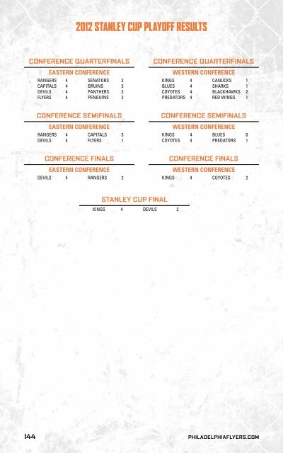 flyers media guide - Philadelphia Flyers