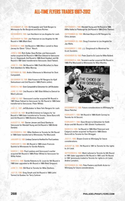 flyers media guide - Philadelphia Flyers