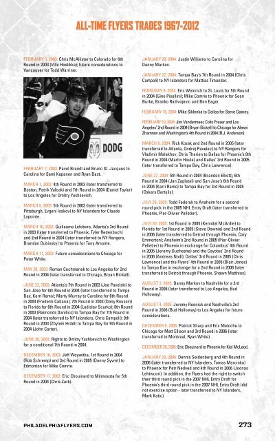 flyers media guide - Philadelphia Flyers