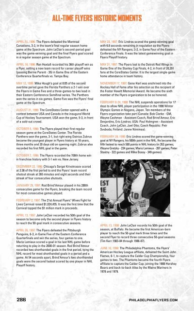 flyers media guide - Philadelphia Flyers