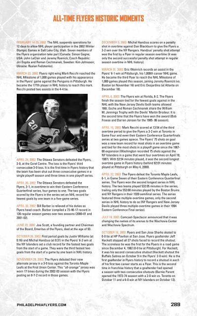 flyers media guide - Philadelphia Flyers