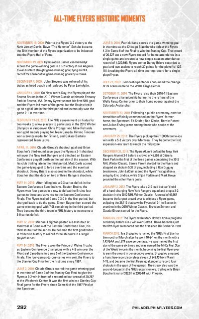 flyers media guide - Philadelphia Flyers