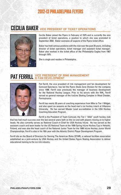 flyers media guide - Philadelphia Flyers