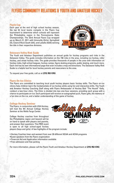 flyers media guide - Philadelphia Flyers