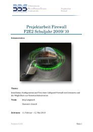 Projektarbeit: Firewall