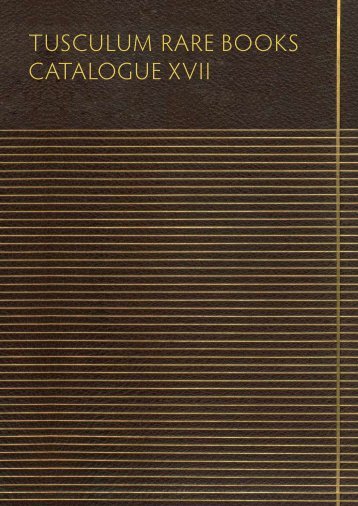 Tusculum rare Books caTalogue XVII - Home