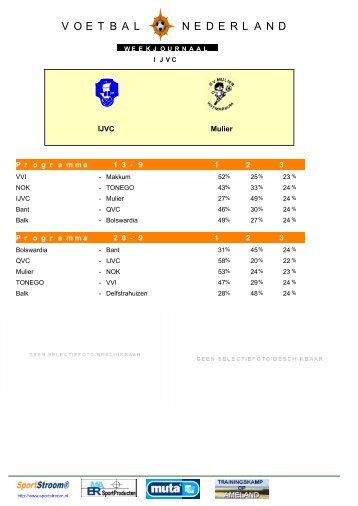 V O E T B A L N E D E R L A N D - Ijvc