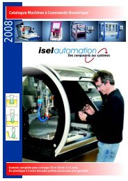 isel France Solutions for CNC Systems
