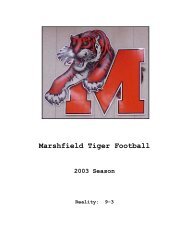 Marshfield Tiger Football
