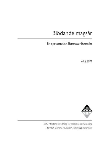 BlÃ¶dande magsÃ¥r - SBU