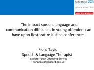 The impact speech, language and communication difficulties in ...