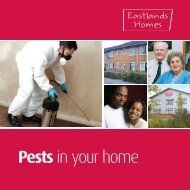 Pests in your home - Eastlands Homes