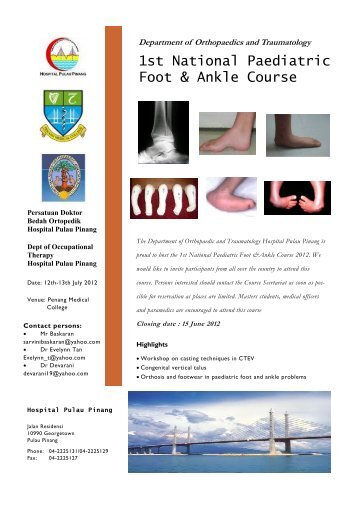 1st National Paediatric Foot & Ankle Course