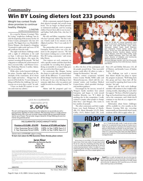 Union County - Carolina Weekly Newspapers