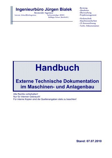 Handbuch Technische Dokumentation