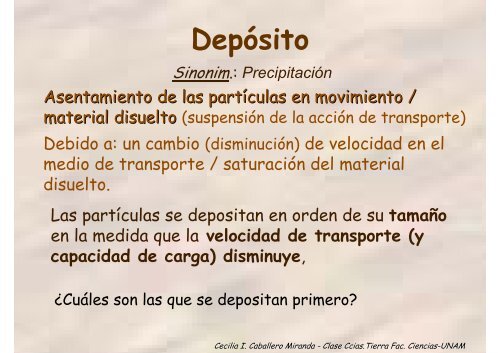 Procesos Sedimentarios