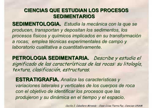 Procesos Sedimentarios