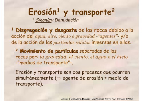 Procesos Sedimentarios