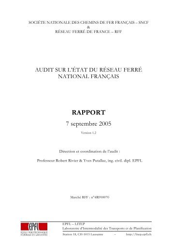 Rapport Rivier (PDF - 289 Ko) - Ministère du Développement durable