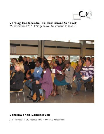 Verslag van de Conferentie 'De Onmisbare Schakel' - Stadsdeel ...