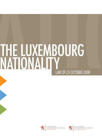 Luxembourg Nationality - MinistÃƒÂ¨re de la Justice