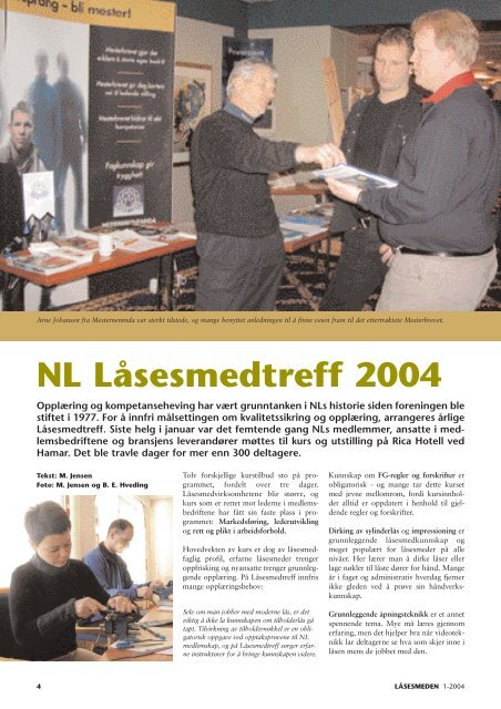 1 2004 Med Dorma - Foreningen Norske LÃ¥sesmeder