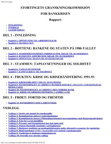 Table of Contents - Stortinget