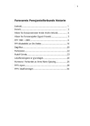 Forsvarets Pensjonistforbunds historie