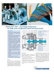 UniturboÂ® 34FY â Centrifugal Compressor for large scale - Friotherm