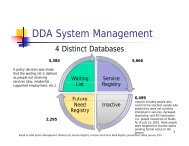 DDA System Management - The Arc Baltimore