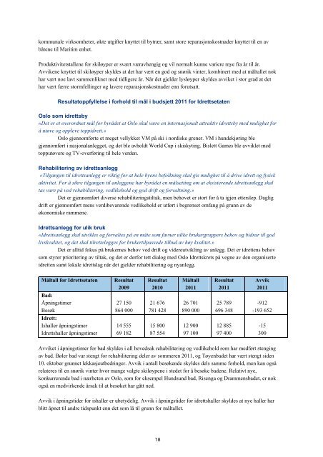 ÃRSBERETNING 2011 - BymiljÃ¸etaten