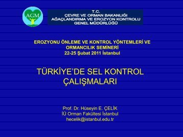 tÃ¼rkiye'de sel kontrol Ã§alÄ±ÅmalarÄ± - ÃÃ¶lleÅme ve Erozyonla MÃ¼cadele ...