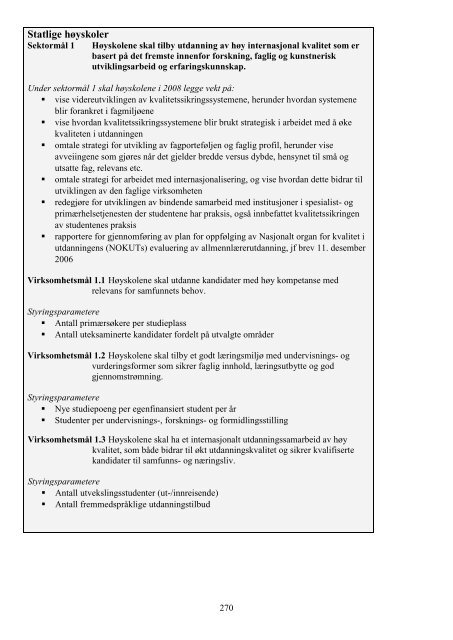 Tilstandsrapport for hÃ¸yere utdanningsinstitusjoner 2009 - DBH