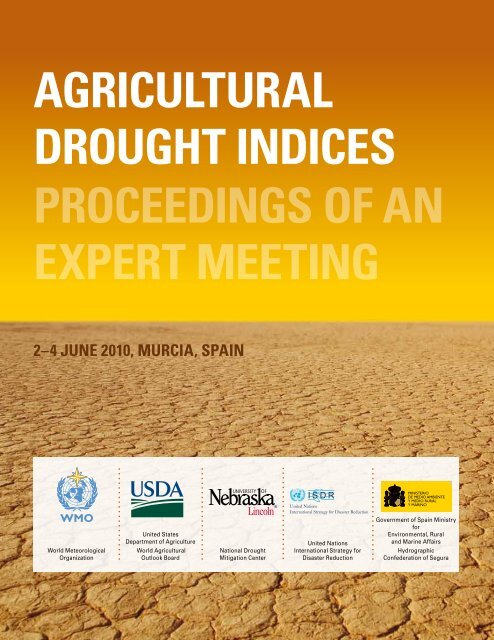 Agricultural Drought Indices - US Department of Agriculture