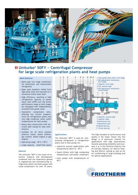 UniturboÂ® 50FY â Centrifugal Compressor for large scale - Friotherm