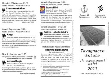 Immaturi - Comune di Tavagnacco