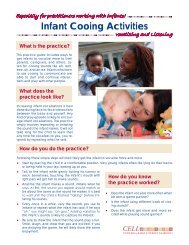 Infant Cooing Activities - Center for Early literacy Learning