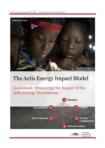 Actis Energy Impact Model Handbook