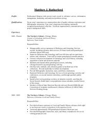 Resume - Matthew J Rutherford-website - Newberry Library