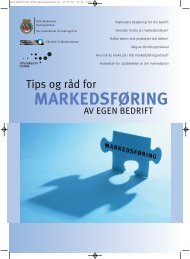 MARKEDSFÃRING - NÃ¦ringsetaten