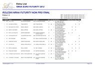 Entry List ROLESKI NRHA FUTURITY NON PRO FINAL - WRWS