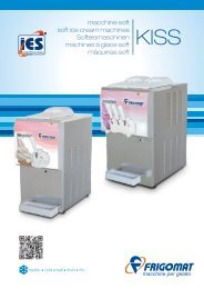 macchine soft soft ice cream machines Softeismaschinen ... - Frigomat