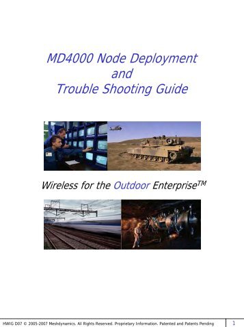 MD4000 Installation Guide - Meshdynamics
