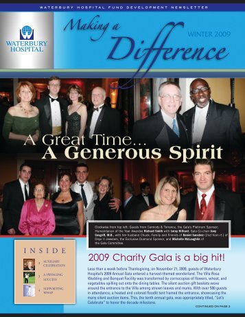 A Generous Spirit - Waterbury Hospital